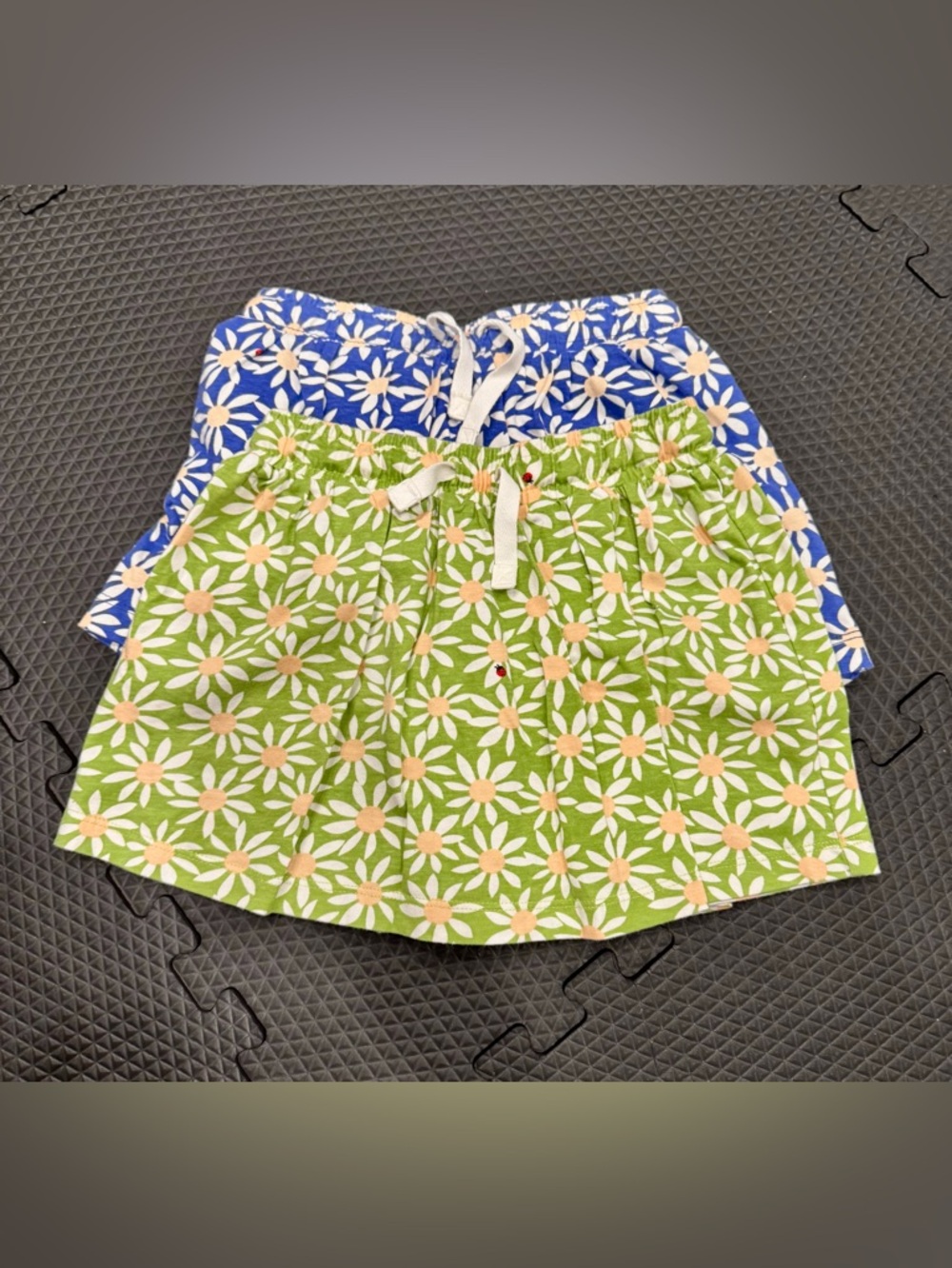 Hanna Andersson Green and Blue Skorts